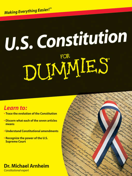 Cover image for U.S. Constitution For Dummies®